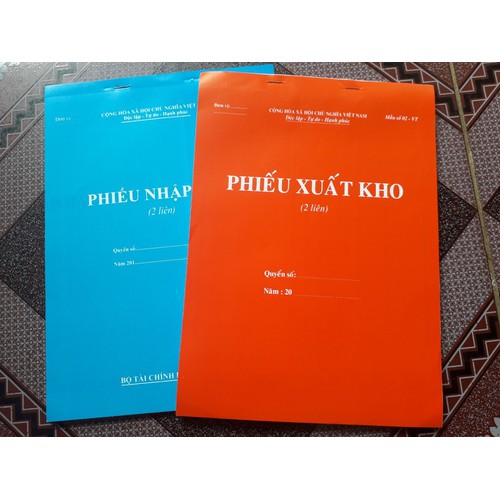 Phiếu xuất kho, nhập kho A4