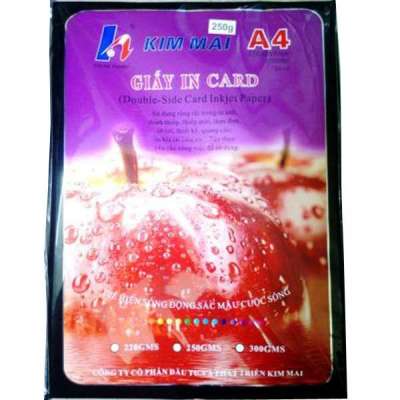 Giấy in card A4 Kim Mai ĐL 250gsm