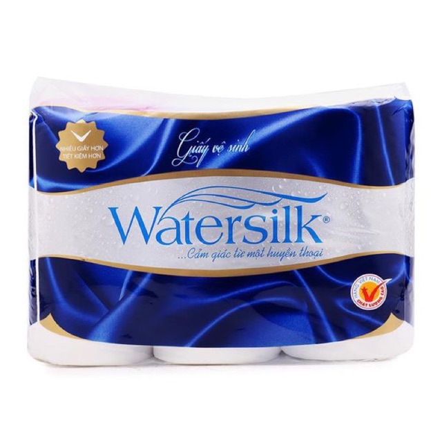 Giấy VS Watersilk 3 lớp có lõi (12 cuộn/dây)