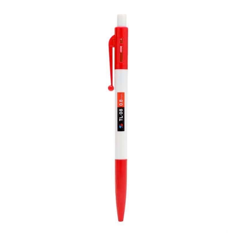 Bút bi Thiên Long 08 Đỏ (FO-06) (ngòi 0.8mm)