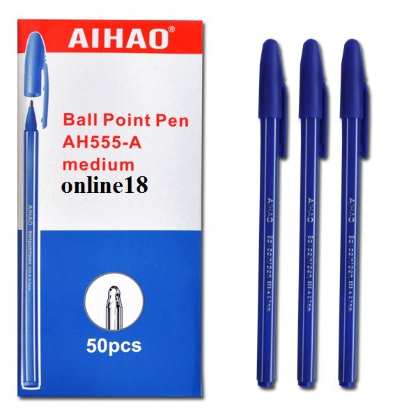 Bút bi Aihao AH555A đỏ (ngòi 0.7mm)