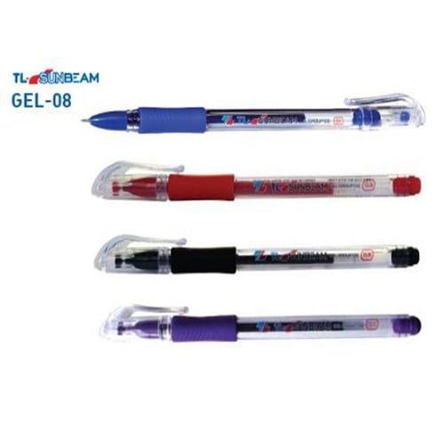 Bút bi Gel08 Sunbeam đỏ (ngòi 0.8mm)