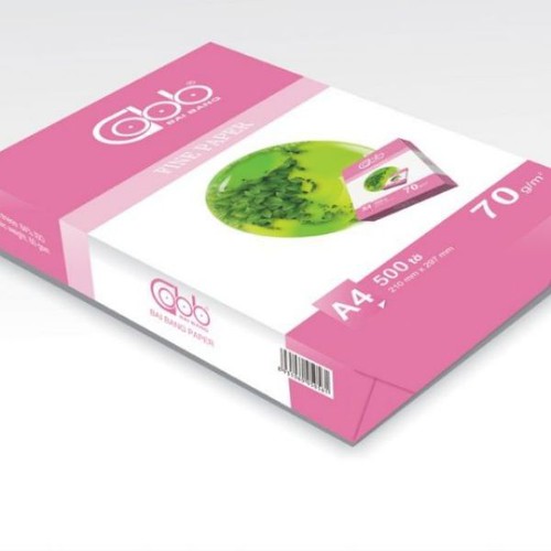Giấy in A4 Bãi Bằng vỏ hồng (có tem) ĐL 70